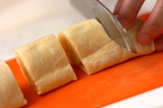 ホットバナナロールケーキの作り方の手順4