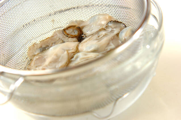 カキのオイル漬けの作り方の手順1