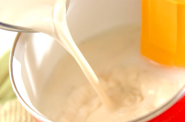 大人の抹茶豆乳かんの作り方の手順3