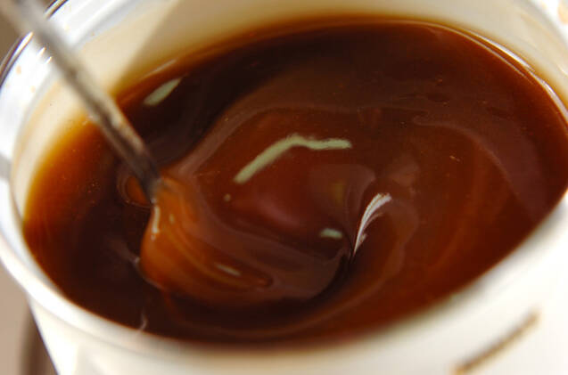 アサリの黒酢あんかけ卵焼きの作り方の手順5