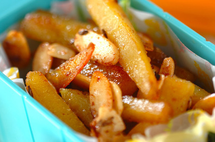 サツマイモのクミン炒め