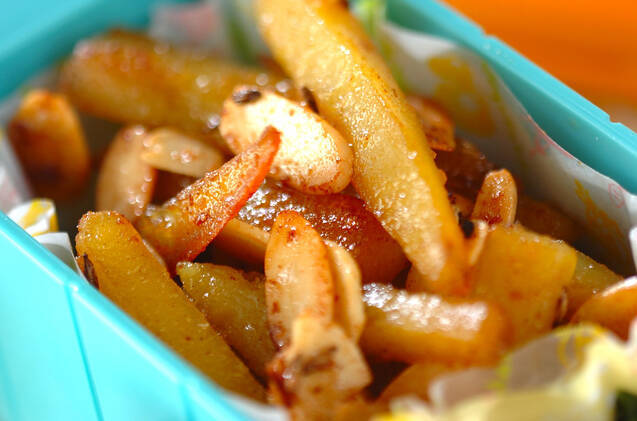 サツマイモのクミン炒め
