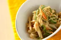 炒め野菜のゴマ酢和え