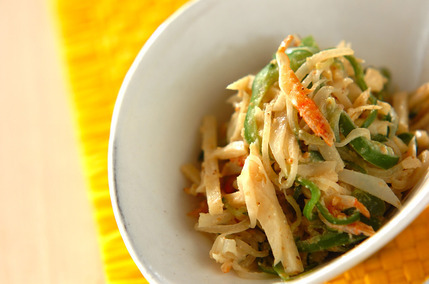 炒め野菜のゴマ酢和え