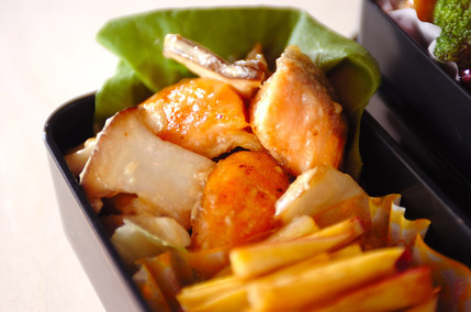 サーモンのマヨポン和え