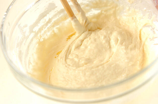 エビとミツバの磯辺揚げの作り方の手順2