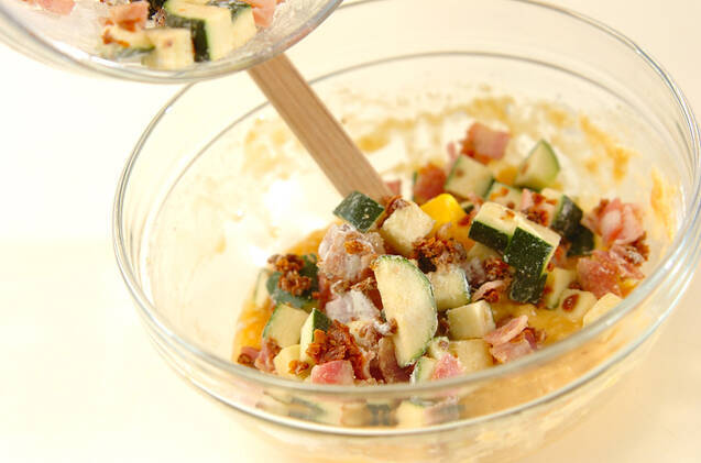 夏野菜のマフィンの作り方の手順6