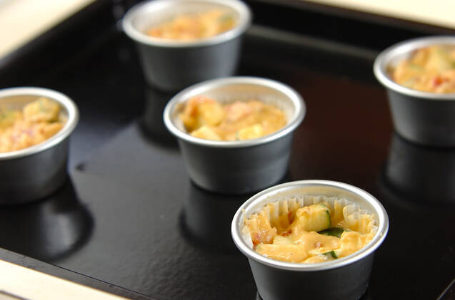 夏野菜のマフィンの作り方の手順7