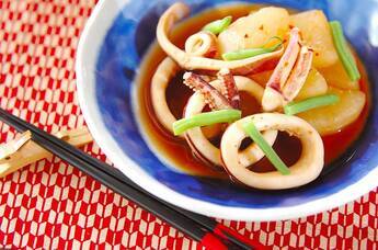 ピリ辛イカ大根