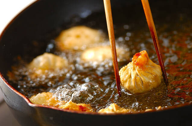 いろいろ納豆のひとくち揚げの作り方の手順3