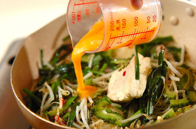 夏バテ予防に！しっかり味のゴーヤチャンプルーの作り方の手順8