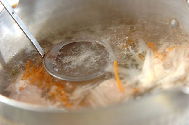 サバの塩風味汁の作り方の手順3