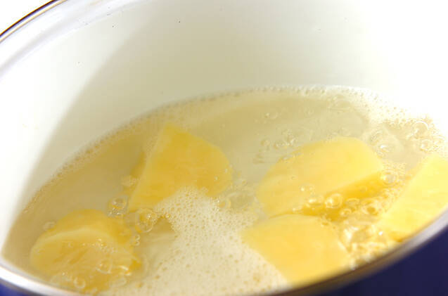 和風ポテトサラダの作り方の手順2