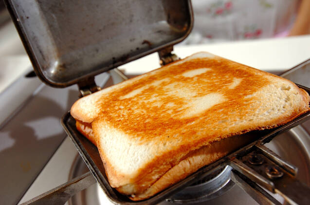 チョコナッツのホットサンドの作り方の手順4