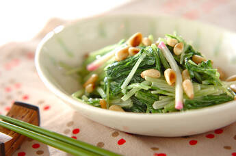 水菜の和風マヨ和え