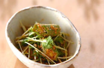 オクラのピリ辛和え