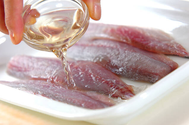 アジのマンゴーマリネの作り方の手順1