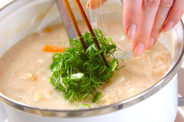 糸コンのシンプル粕汁の作り方の手順8