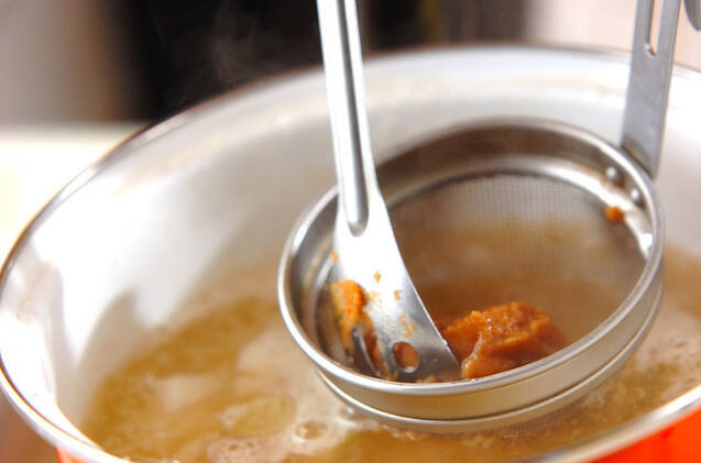 たたき長芋のみそ汁の作り方の手順6