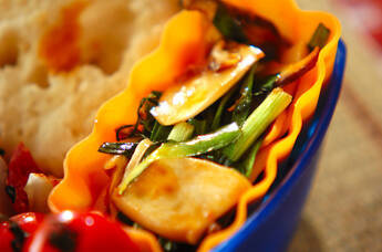 エリンギとニラの中華炒め