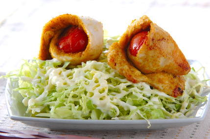 鶏ささ身のトマト巻き