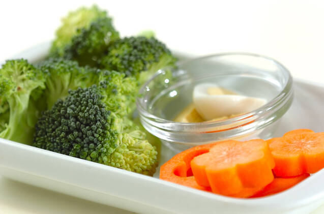 ブロッコリーとニンジンのマスタードサラダの作り方の手順1