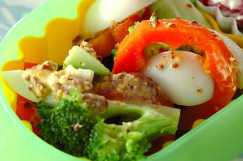 ブロッコリーとニンジンのマスタードサラダ