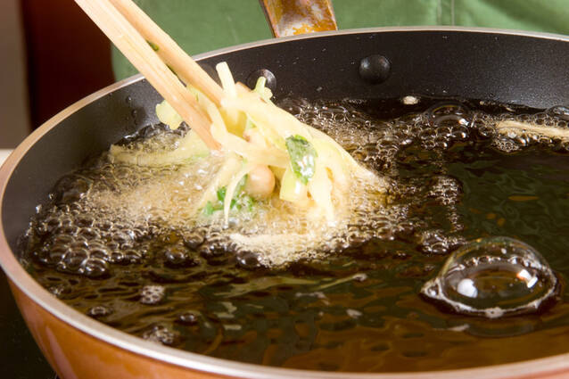 ミツバと大豆のかき揚げの作り方の手順9