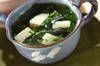 豆腐と塩ワカメのスープの作り方の手順