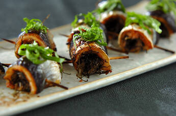 トースターで焼くだけ！サンマの梅風味ロール