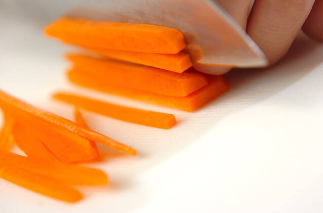 ユズ風味青菜の白和えの作り方の手順2