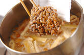 小粒納豆のおみそ汁の作り方3