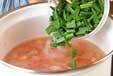 ニラとトマトのスープの作り方の手順5