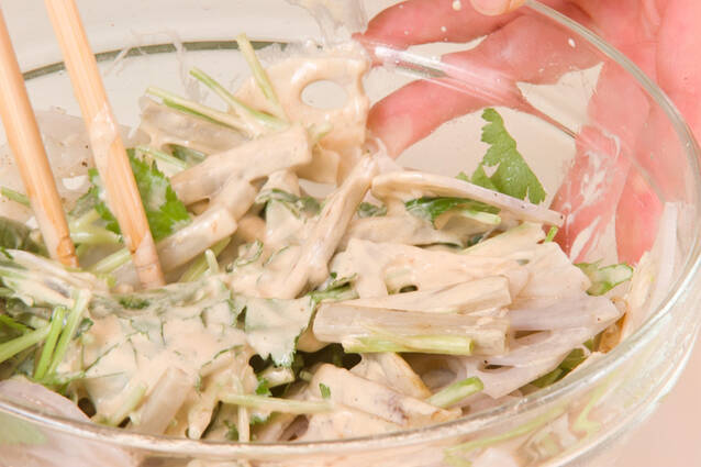 根菜ゴママヨサラダの作り方の手順6