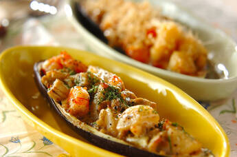 マヨネーズとおみそで2つの味わい☆ナスグラタン