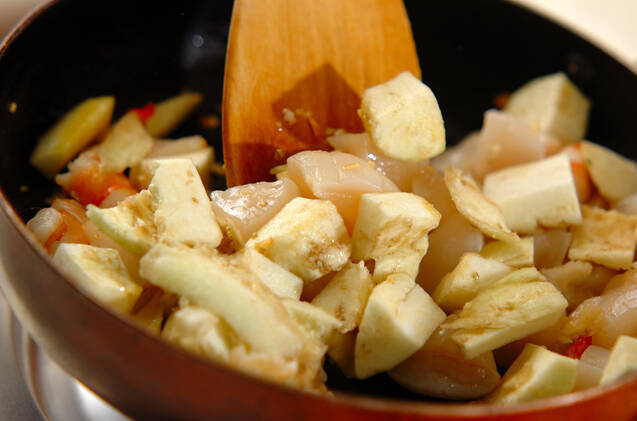 マヨネーズとおみそで2つの味わい☆ナスグラタンの作り方の手順5