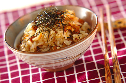 ナメコの炊き込みご飯