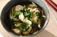 ささ身のラーメン入りスープ