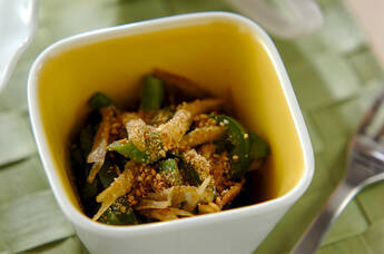 ゴボウとピーマンきんぴら