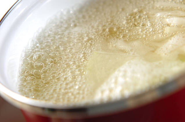 冬瓜のくずし豆腐スープの作り方の手順3