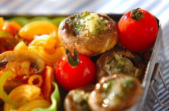 マッシュルームの香草パン粉焼き