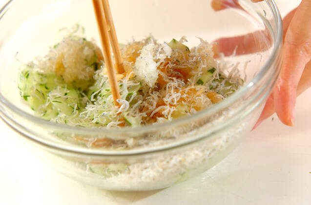 キュウリの甘酢和えの作り方の手順3