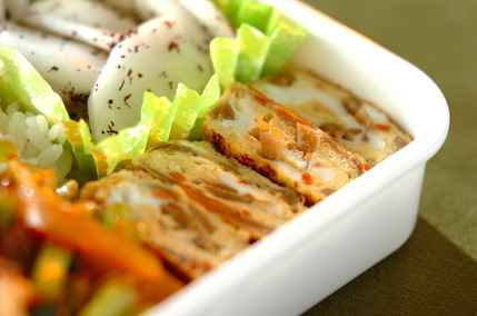 きんぴらゴボウのだし巻き卵