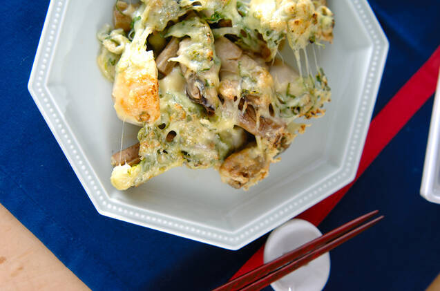 たたきゴボウチーズ焼き