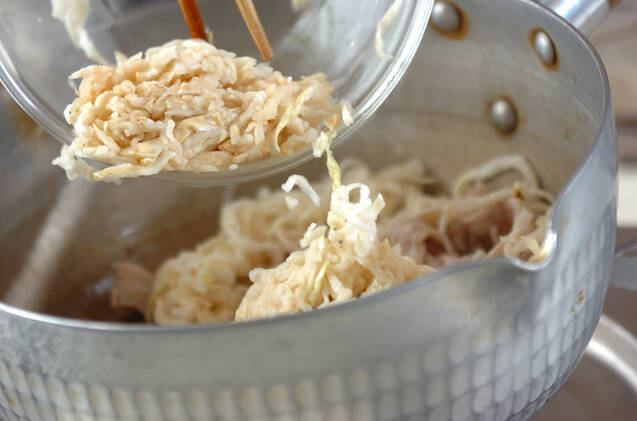 切干し大根の炒め煮の作り方の手順3