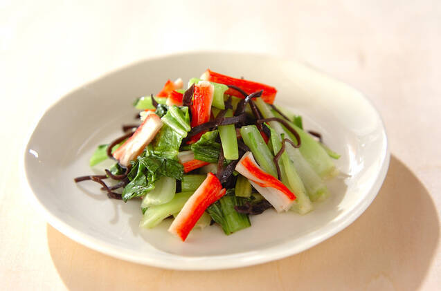 チンゲンサイとキクラゲの炒め物