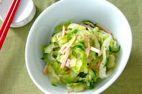 キャベツのもみサラダ