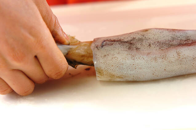 イカのピリ辛炒めの作り方の手順1