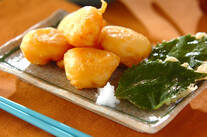 ふっくら軽い！ホタテの天ぷら