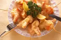 エビとリンゴのフリッター